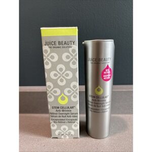 Juice Beauty STEM CELLULAR Anti-Wrinkle Retinol Overnight Serum 1 Fl Oz NIB $72